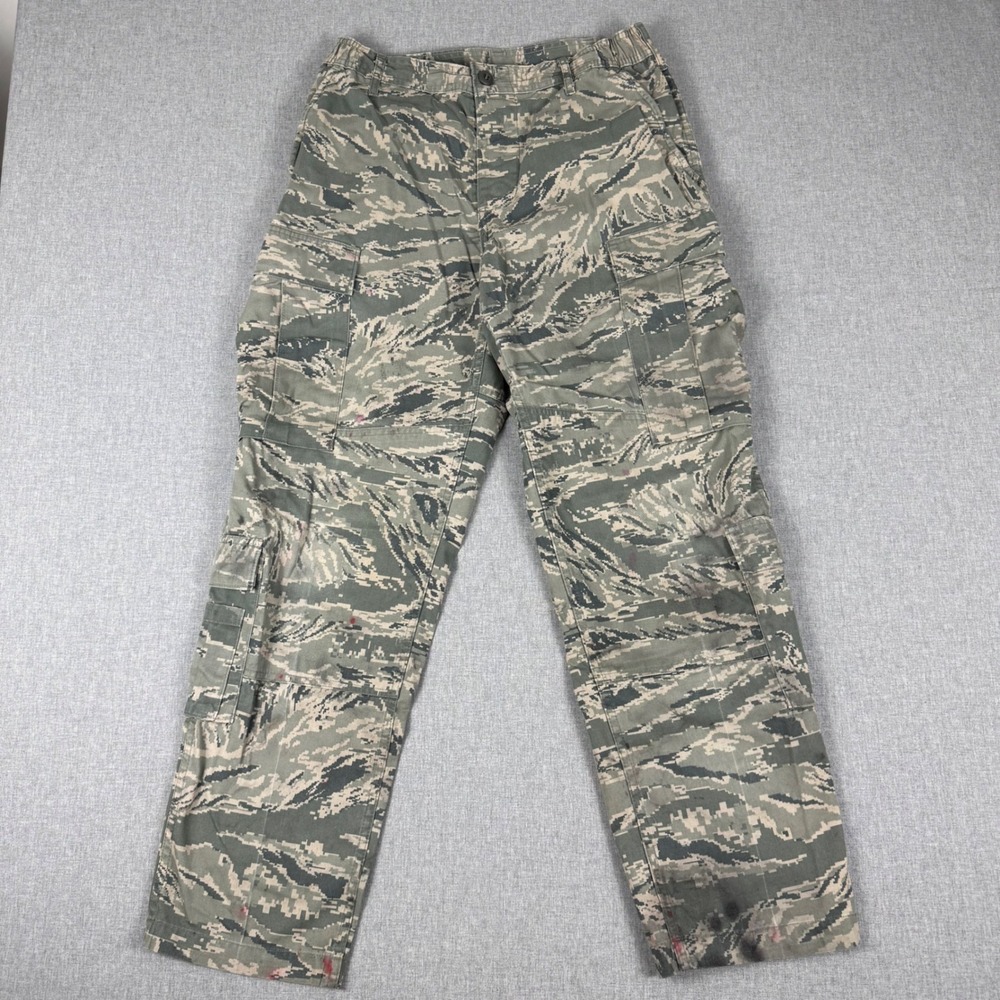 US Air Force DSCP Mens Tiger Stripe Digital Camo Cargo Pants 32S Military